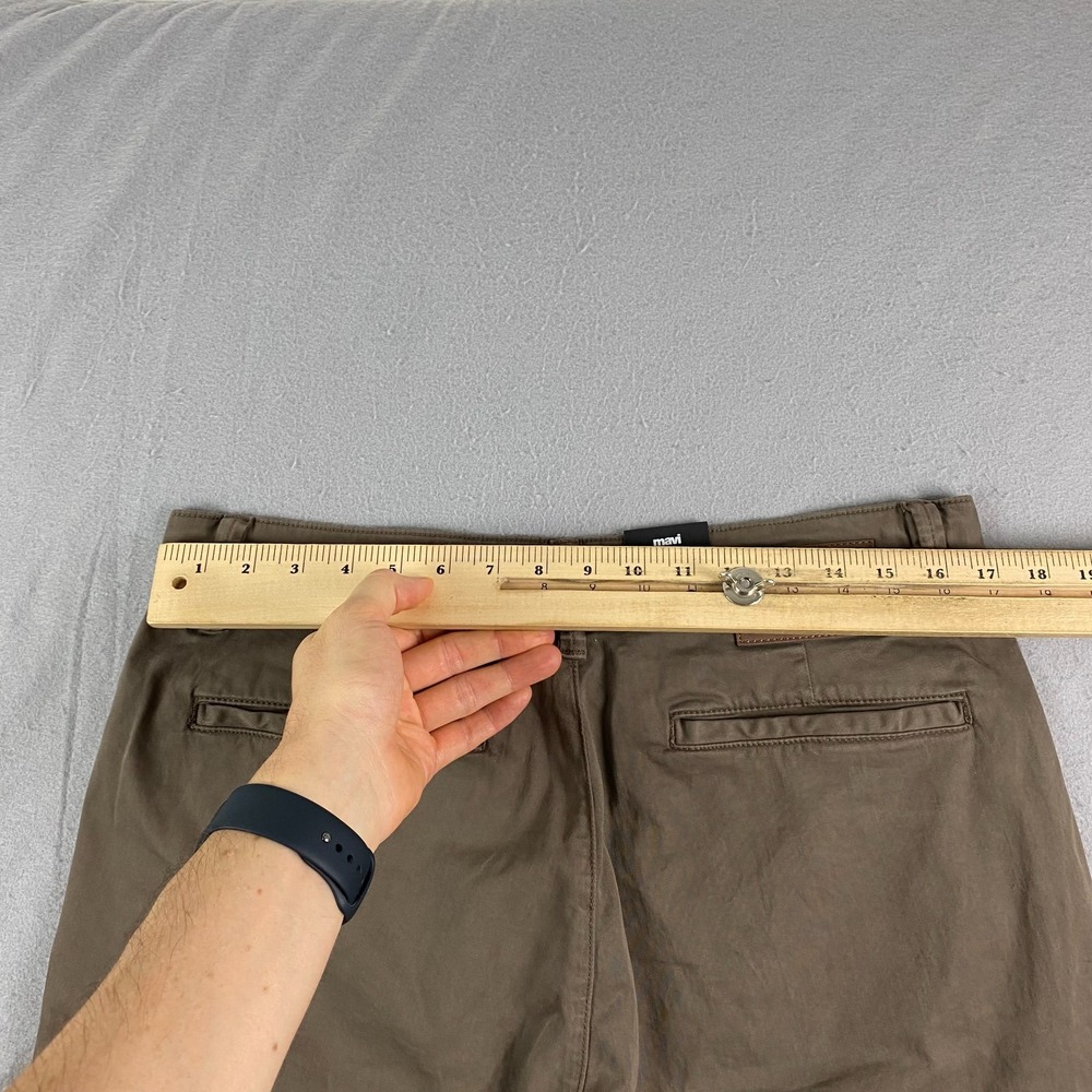 Mavi Mens Mike Chino Shorts 34 Relaxed Mid Rise Stretch Brown morel twill 11" - Picture 9 of 12